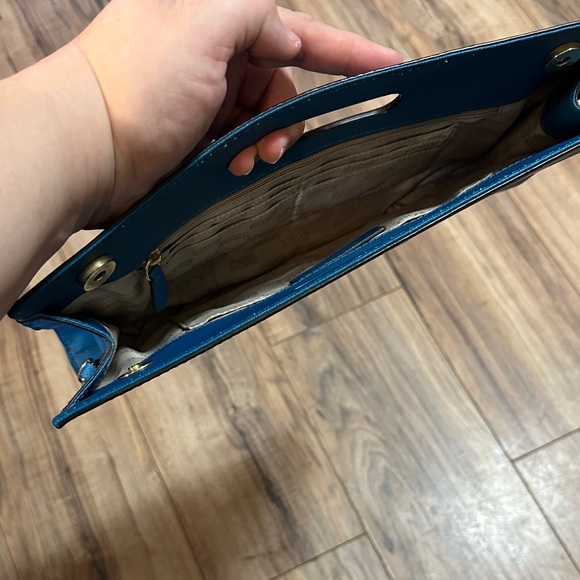 Michael Kors Tilda XL Teal Clutch - Picture 11 of 17